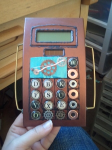 Modified calculator to look cool and steampunkish.